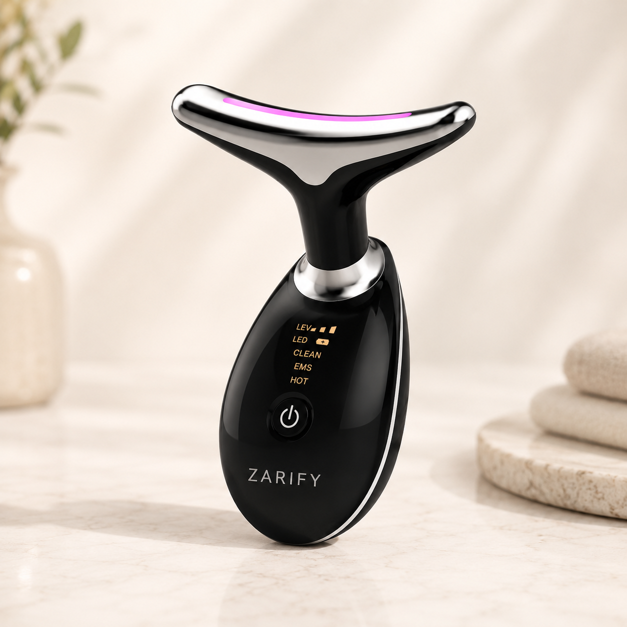 4-in-1 LED Face & Neck Massager