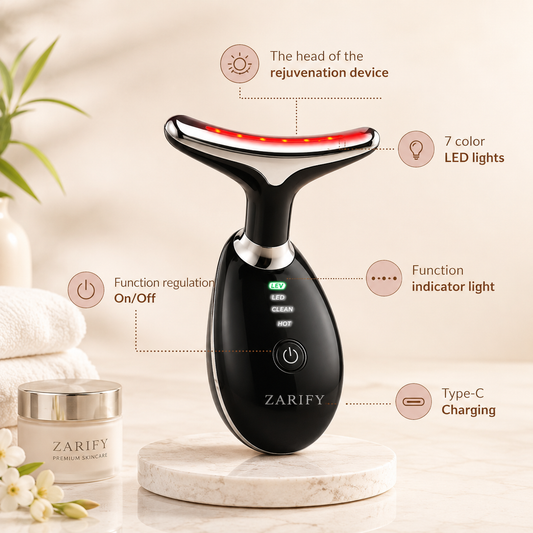 4-in-1 LED Face & Neck Massager