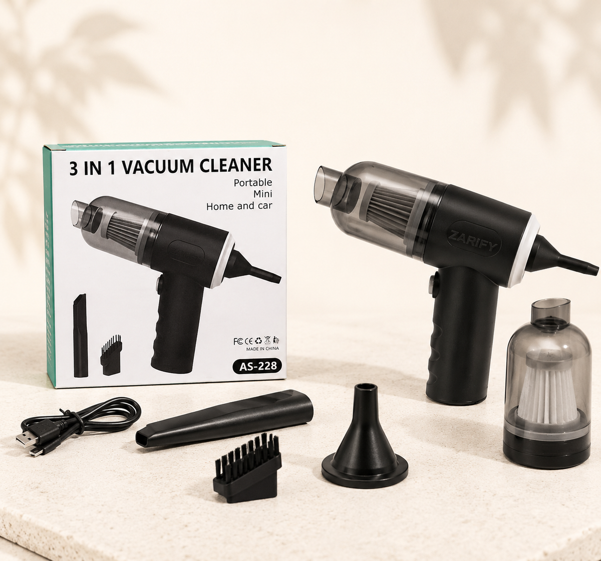 3-in-1 Cordless Mini Vacuum Blower