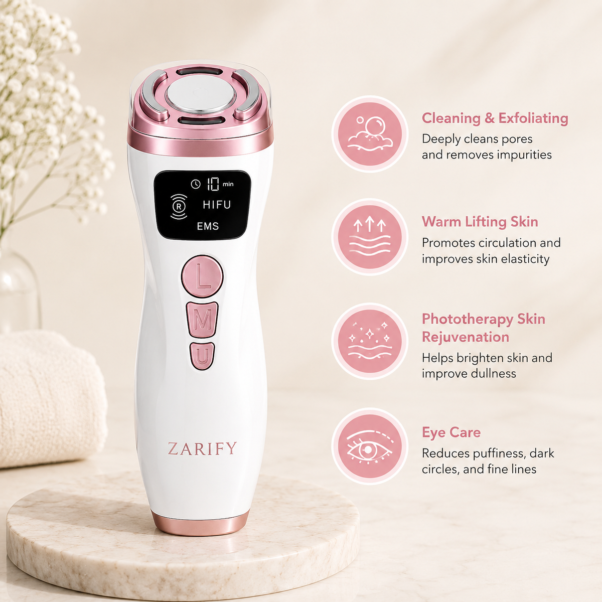 3-in-1 HIFU Facial Lifting Device